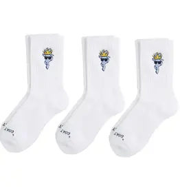 GOAT USA Youth White Crew Sock