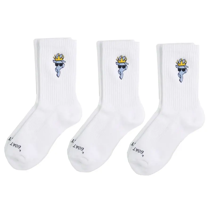GOAT USA Youth White Crew Sock