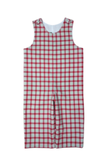 Banana Split Kids Boy's Christmas Plaid Romper