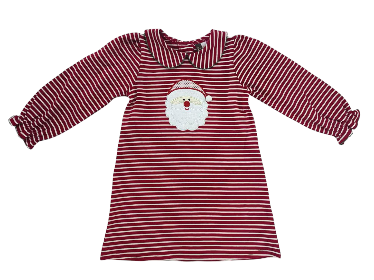 Banana Split Kids Girl's Christmas Santa Stripe L/S Dress