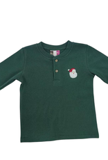 Banana Split Kids Boys L/S Waffle Knit  Santa