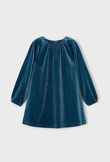 Mayoral Shimmering Velvet Girl's Dress with Bow