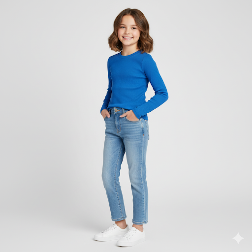 Suzette Junior & Teen L/S Ribbed Top