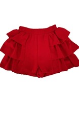 ML Fashions Juniors Holiday Tiered Ruffle Short