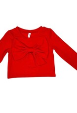 ML Fashions Juniors Holiday Big Bow L/S Shirt
