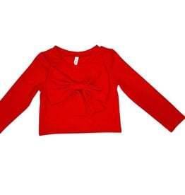 ML Fashions Juniors Holiday Big Bow L/S Shirt