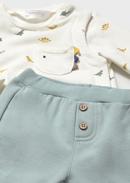 Mayoral Baby Dino Love 2 pc Set