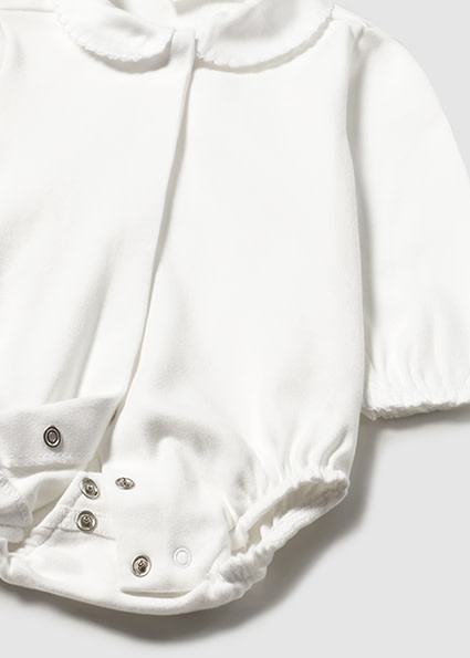 Mayoral Baby Girl Basic Collard Bodysuit