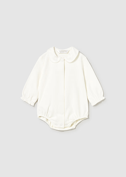 Mayoral Baby Girl Basic Collard Bodysuit