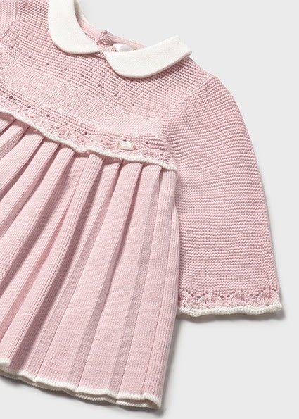Mayoral Baby Knit Pointelle L/S Dress