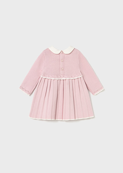 Mayoral Baby Knit Pointelle L/S Dress