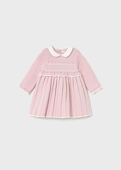 Mayoral Baby Knit Pointelle L/S Dress