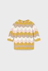 Mayoral Baby Girl Wave Block Knit Dress