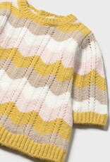 Mayoral Baby Girl Wave Block Knit Dress