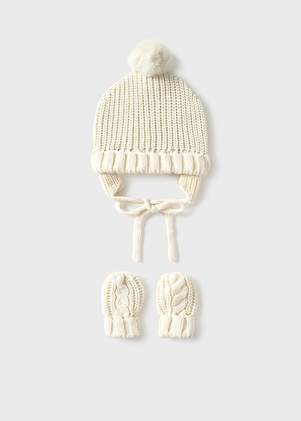 Mayoral Baby Hat & Mitten Set