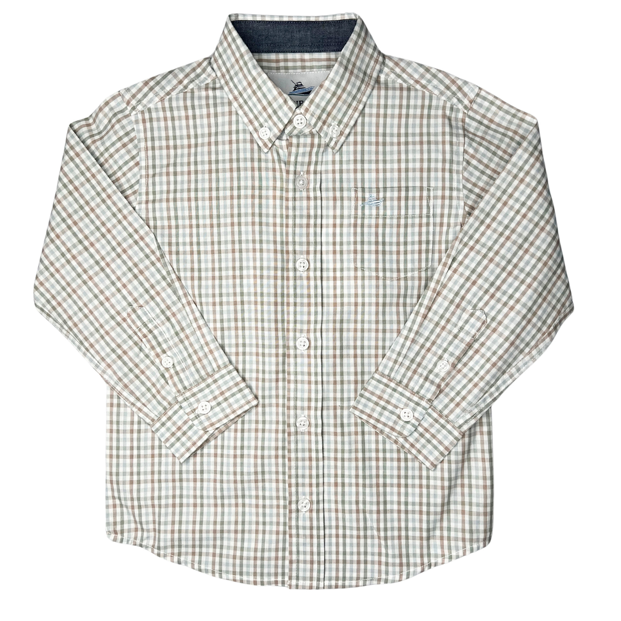 Southbound Boy's L/S Plaid Button Down
