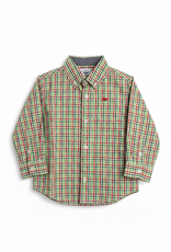 Southbound Boy's Holiday L/S Plaid Button Down
