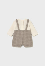 Mayoral Bear Pocket dungaree & Top