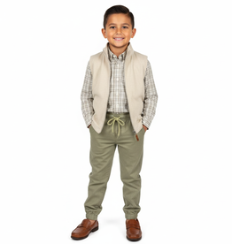 Southbound Boy's L/S Plaid Button Down