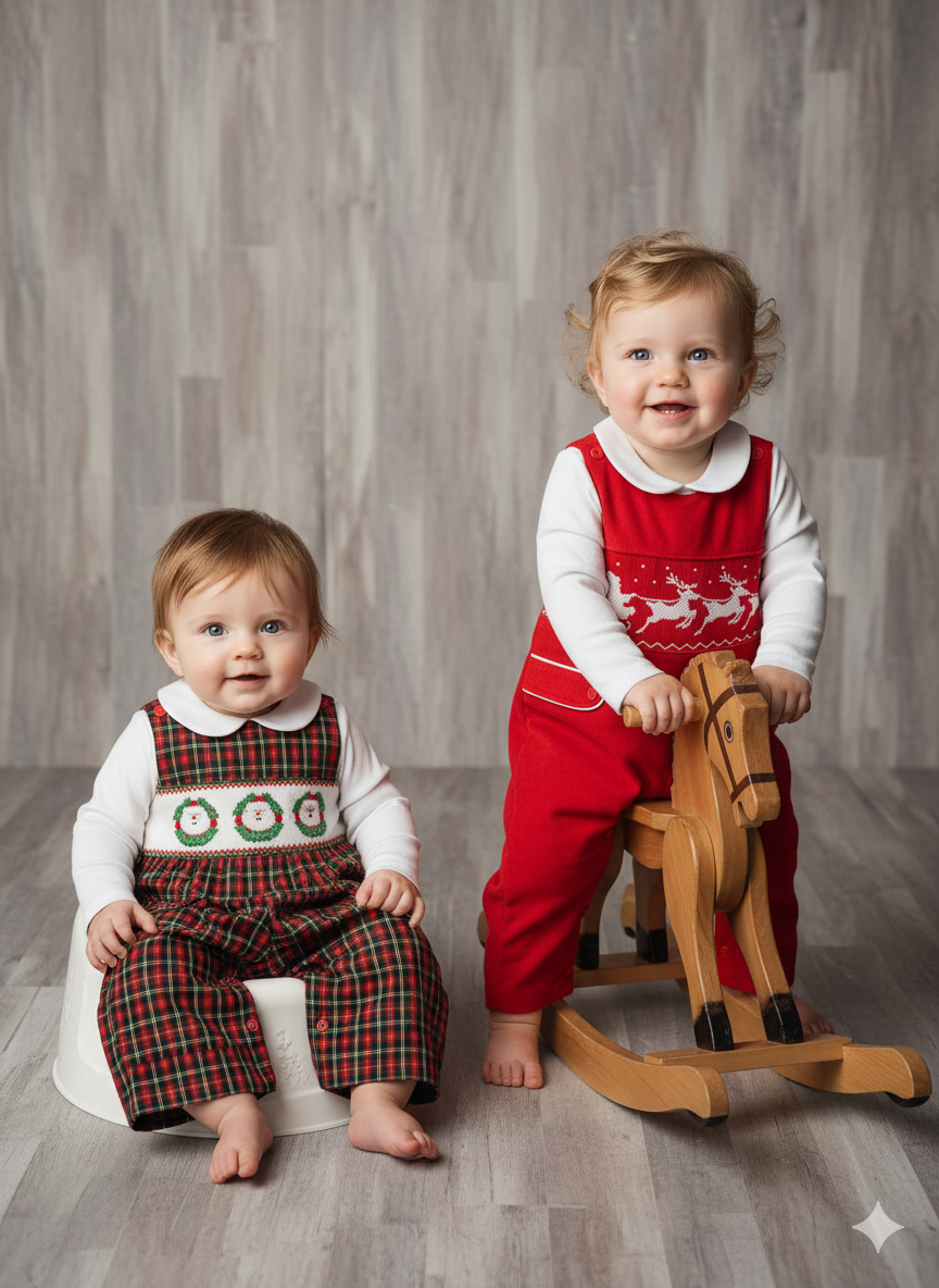 Mom n Me Baby Boy Christmas Romper/Coverall