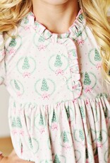 Swoon Baby Clothing Holiday Christmas Tree Wreath PJ Gown