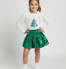 Azarhia Girl Velvet Christmas Tree Sweatshirt