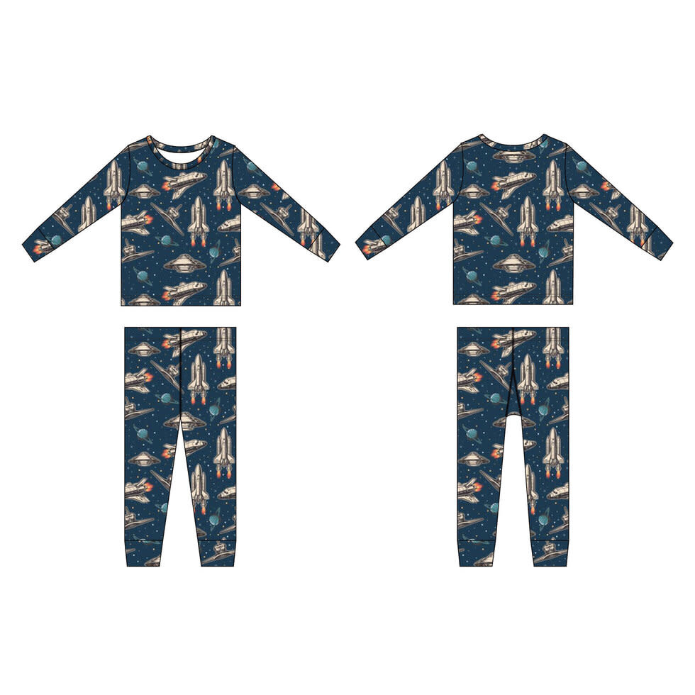Sweet Bamboo Boy's Two Piece L/S PJ Set