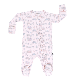 Sweet Bamboo Baby Ruffle Footie PJ