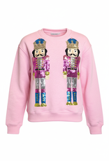 Paper Flower Teen Holiday Nutcracker Sequin Pullover