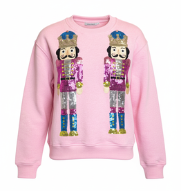 Paper Flower Teen Holiday Nutcracker Sequin Pullover