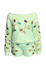 Paper Flower Teen Holiday Lights Sequin Shorts