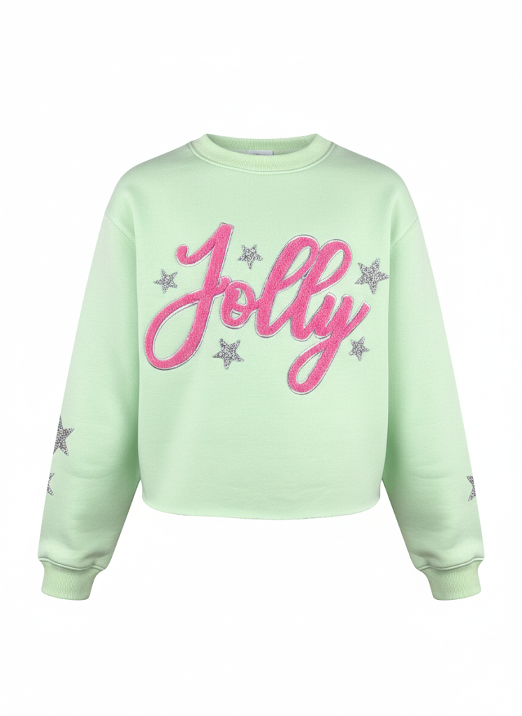 Paper Flower Teen Holiday Sequin Jolly Pullover