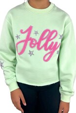 Paper Flower Teen Holiday Sequin Jolly Pullover
