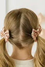 Sweet Wink Gingham Tulle Bow Clip