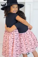 Sweet Wink Bat/Bows Halloween S/S Tutu Dress