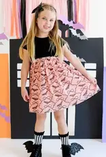 Sweet Wink Bat/Bows Halloween S/S Tutu Dress