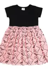 Sweet Wink Bat/Bows Halloween S/S Tutu Dress