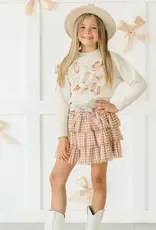 Sweet Wink Gigham Tulle Tiered Skirt