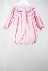 Baby Blessings Smocked Corduroy L/S Candy Cane Bubble
