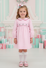 Baby Blessings Smocked Candy Cane Dress