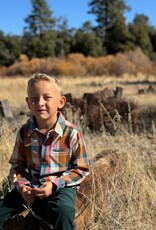 Me & Henry Boy's Linen Woven Plaid L/S Shirt
