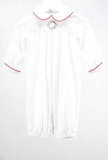 Baby Blessings Christmas Wreath Boy Romper