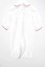 Baby Blessings Christmas Wreath Baby Girl Romper