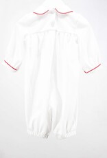 Baby Blessings Christmas Wreath Boy Romper