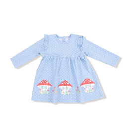 Angel Dear Organic Cotton Jersey L/S Dress w/Diaper Cover