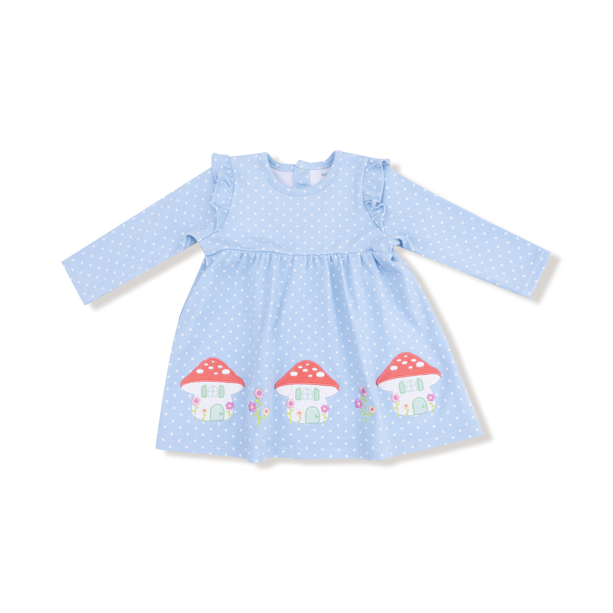 Angel Dear Organic Cotton Jersey L/S Dress w/Diaper Cover