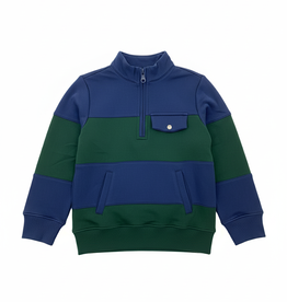 Coolybri Boy's Quarter Zip Rugby Pullover