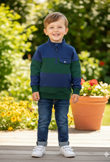 Coolybri Boy's Quarter Zip Rugby Pullover
