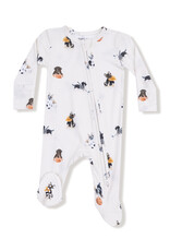 Angel Dear Baby Boy Bamboo 2-Way Zip Footed PJ