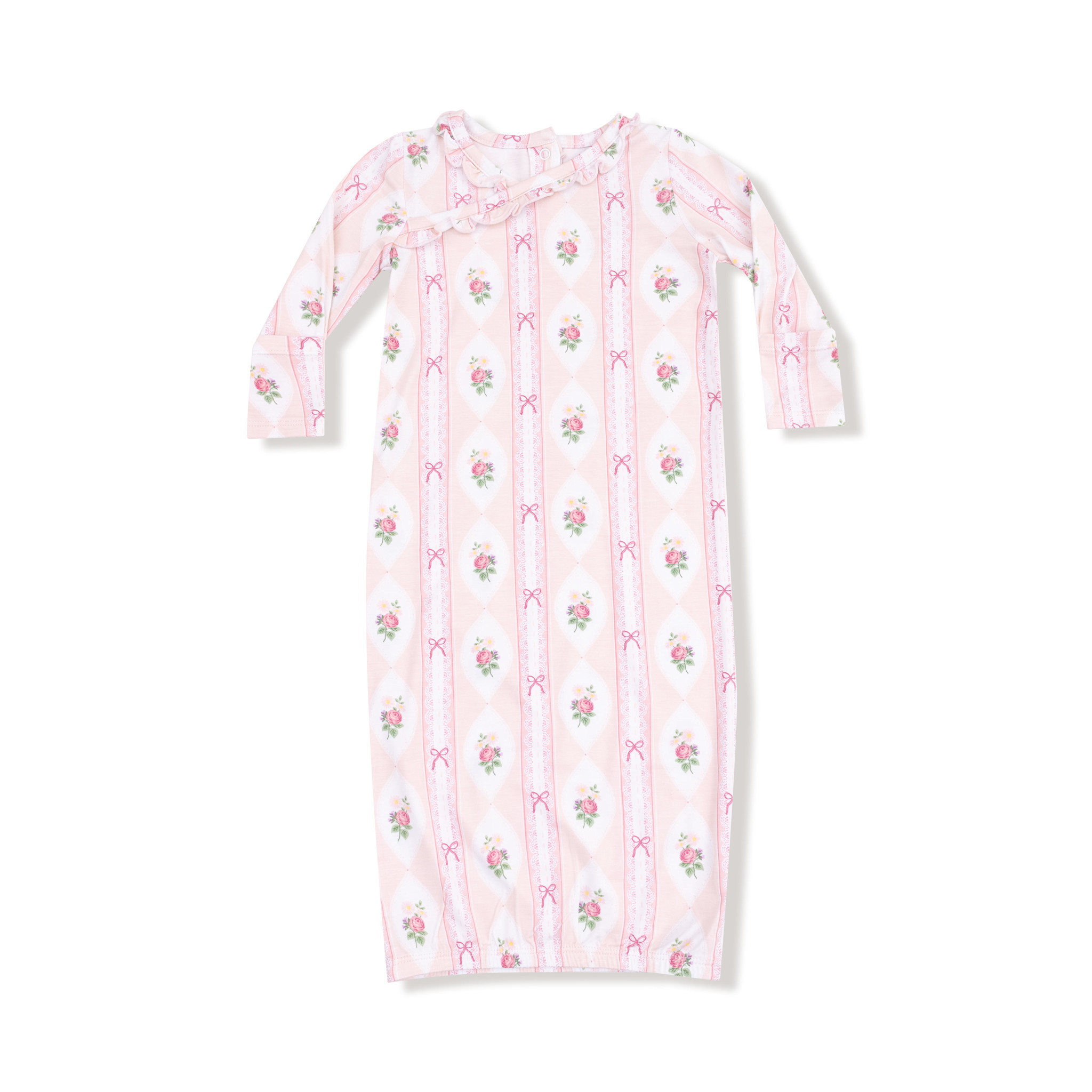 Angel Dear Baby Girl Bamboo Kimono Gown